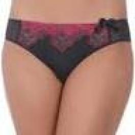 slip simone perele merveille gris et framboise