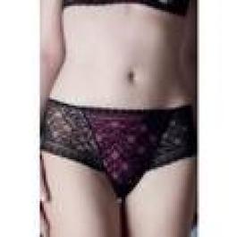 shorty simone perele merveille gris et framboise
