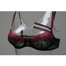 soutien gorge simone perele merveille corbeille gris et framboise