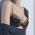 soutien gorge preformé simone perele merveille noir et peau
