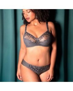 SOUTIEN-GORGE COUVRANT 3 PARTIES GRANDE TAILLE CHANTELLE EVERY CURVE GRIS ARDOISE