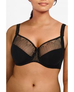 SOUTIEN-GORGE ARMATURES TRÈS ENVELOPPANT CHANTELLE LUMINESCE NOIR OR