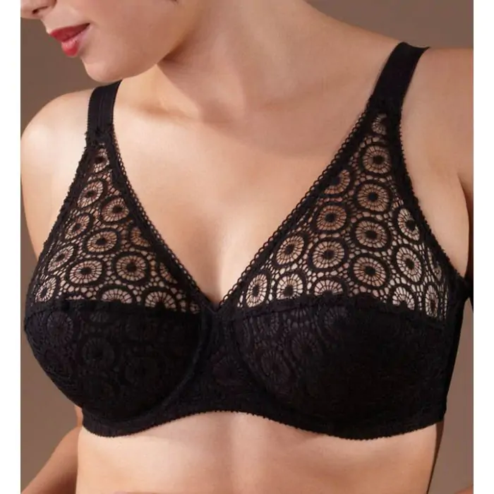 Soutien-gorge Chantelle Noir Taille 32DDD (32F) - Modèle 2196, Occasion Très Bon état