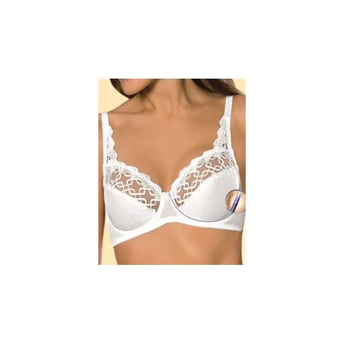 Teyli Soutien-Gorge Femme Coton Avec Dentelle Et Armatures - Bretelles Réglables, Grand Confort Et Maintien Parfait - Grande Taille
