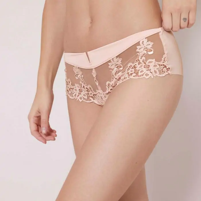 Ensemble Lingerie Simone Pérèle 95C - Soutien-gorge Push-up + Shorty - Rose - Neuf Avec étiquettes