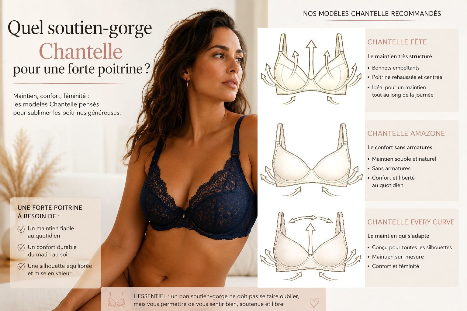 Pourquoi votre poitrine paraît différente selon le soutien-gorge que vous portez Pourquoi votre poitrine paraît différente selon le soutien-gorge que vous portez