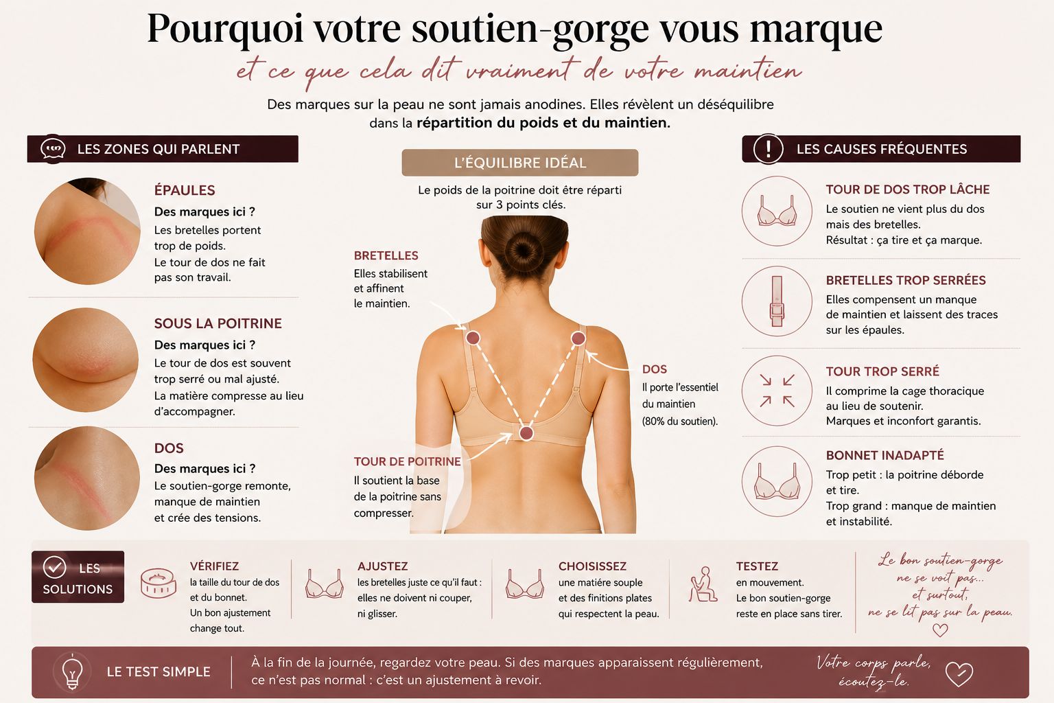 Pourquoi votre soutien-gorge vous marque